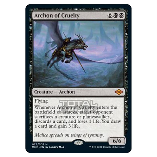 Magic The Gathering - Modern Horizons 2 - Archon of Cruelty - 75/303