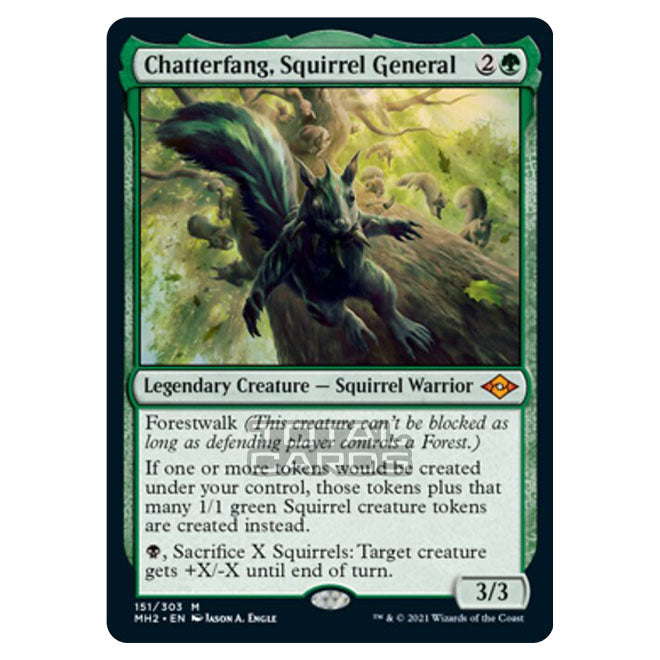 Magic The Gathering - Modern Horizons 2 - Chatterfang, Squirrel Genera Magic The Gathering - Modern Horizons 2 - Chatterfang, Squirrel Genera