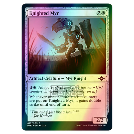 Magic The Gathering - Modern Horizons 2 - Knighted Myr - 17/303 (Foil)