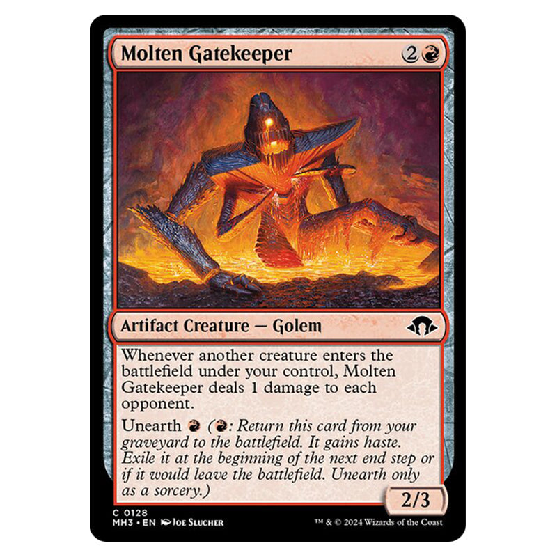 Unearth Cards Mtg Magic The Gathering - Modern Horizons 3 - Molten Gatekeeper Unearth commander deck building ideas Unearth Cards Mtg Magic The Gathering - Modern Horizons 3 - Molten Gatekeeper Unearth commander deck building ideas