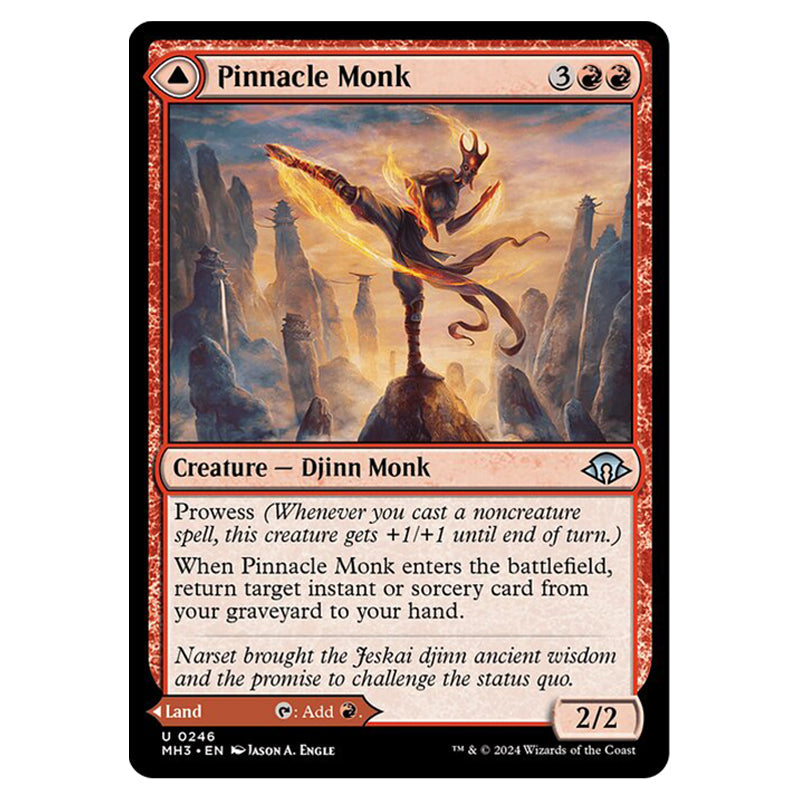 Magic The Gathering - Modern Horizons 3 - Pinnacle Monk // Mystic Peak Magic The Gathering - Modern Horizons 3 - Pinnacle Monk // Mystic Peak