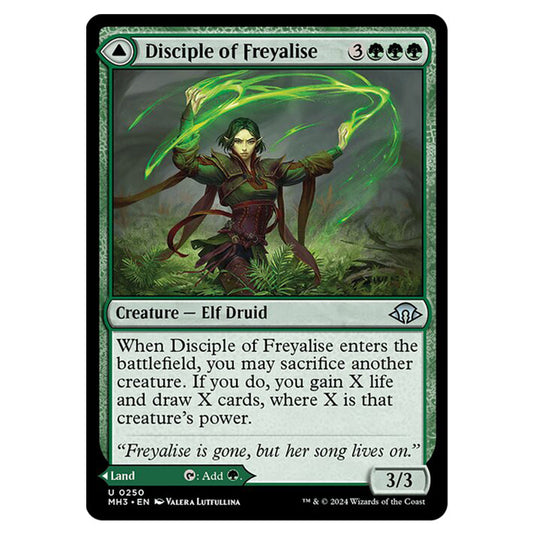 Magic The Gathering - Modern Horizons 3 - Disciple of Freyalise // Garden of Freyalise - 0250