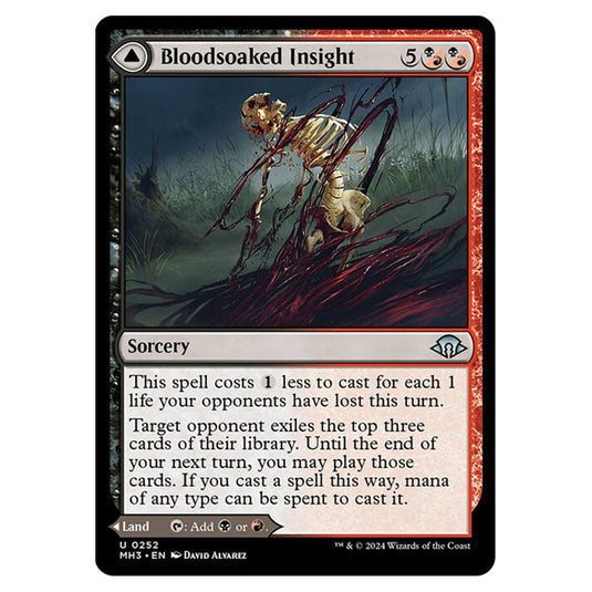 Magic The Gathering - Modern Horizons 3 - Bloodsoaked Insight // Sanguine Morass - 0252