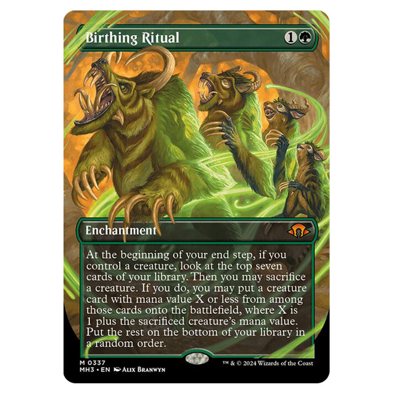 Magic The Gathering - Modern Horizons 3 - Birthing Ritual - 0337 Magic The Gathering - Modern Horizons 3 - Birthing Ritual - 0337