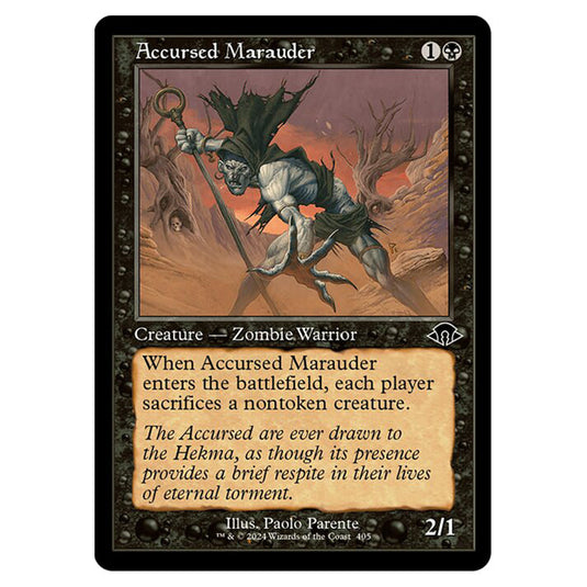 Magic The Gathering - Modern Horizons 3 - Accursed Marauder ('97 Classic Print) - 0405