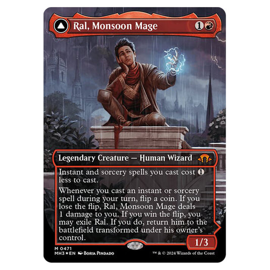 Magic The Gathering - Modern Horizons 3 - Ral, Monsoon Mage // Ral, Leyline Prodigy (Textured Foil) - 0471