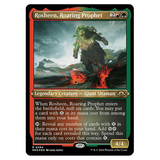 Magic The Gathering - Modern Horizons 3 - Rosheen, Roaring Prophet (Etched Foil) - 0494