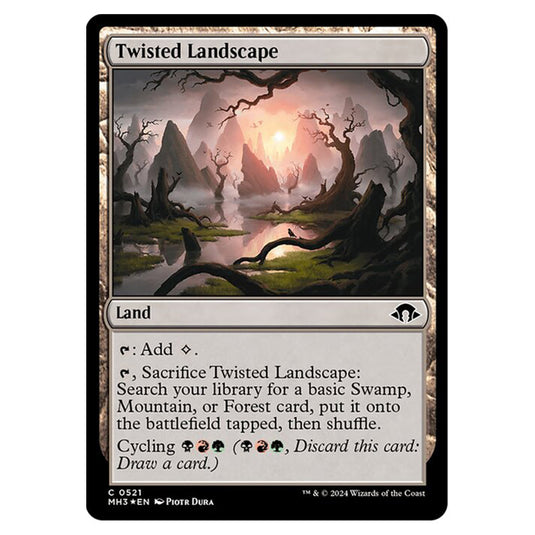 Magic The Gathering - Modern Horizons 3 - Twisted Landscape (Ripple Foil) - 0521
