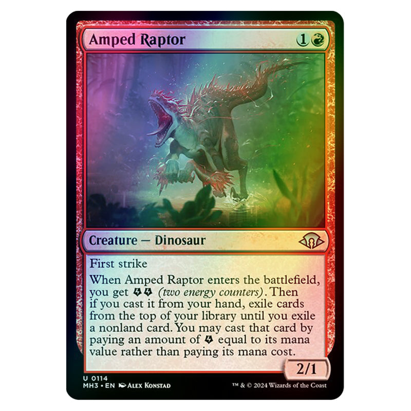 Magic The Gathering - Modern Horizons 3 - Amped Raptor - 0114 (Foil) Magic The Gathering - Modern Horizons 3 - Amped Raptor - 0114 (Foil)