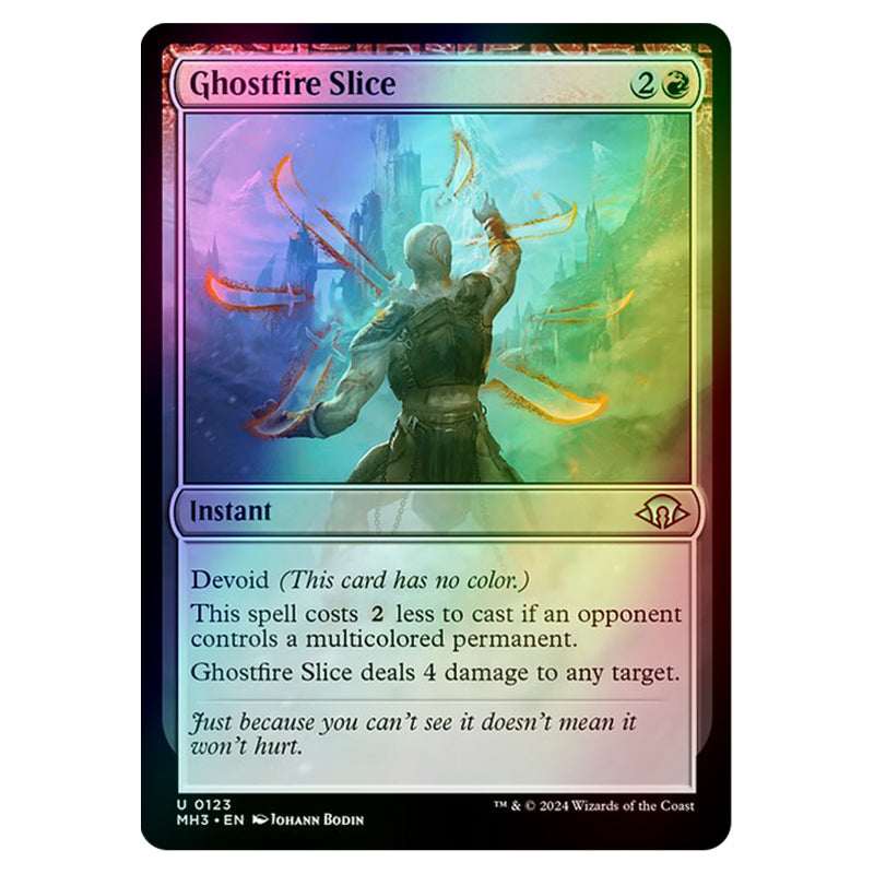 Magic The Gathering - Modern Horizons 3 - Ghostfire Slice - 0123 (Foil Magic The Gathering - Modern Horizons 3 - Ghostfire Slice - 0123 (Foil