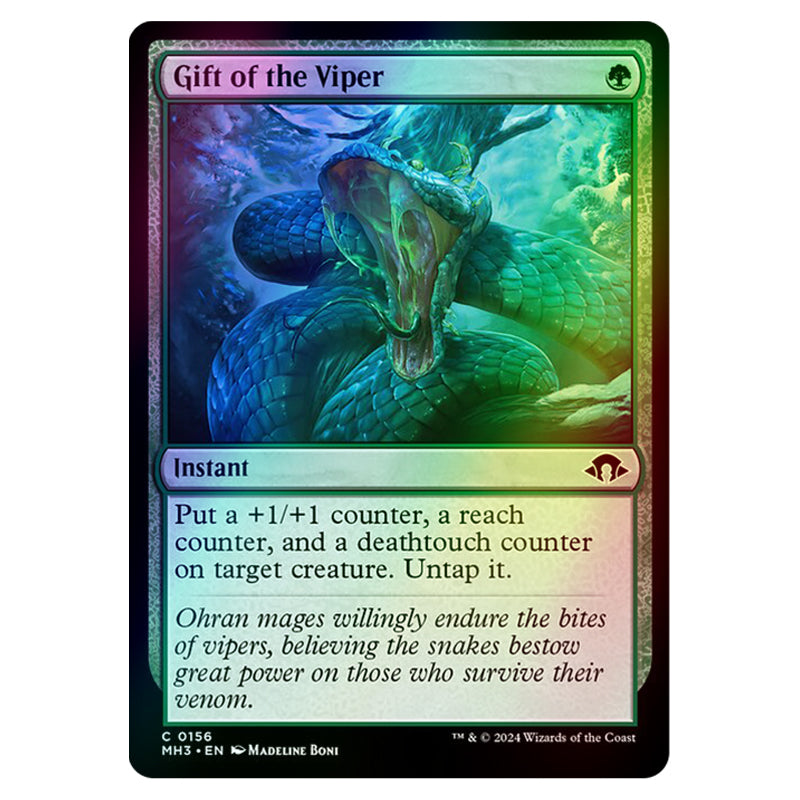 Magic The Gathering - Modern Horizons 3 - Gift of the Viper - 0156 (Fo Magic The Gathering - Modern Horizons 3 - Gift of the Viper - 0156 (Fo