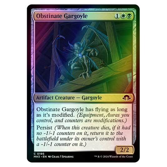 Magic The Gathering - Modern Horizons 3 - Obstinate Gargoyle - 0195 (Foil)