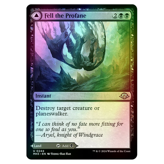 Magic The Gathering - Modern Horizons 3 - Fell the Profane // Fell Mire - 0244 (Foil)
