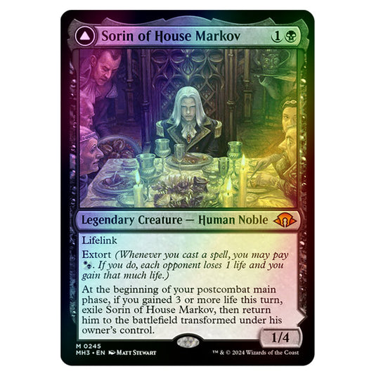 Magic The Gathering - Modern Horizons 3 - Sorin of House Markov // Sorin, Ravenous Neonate - 0245 (Foil)