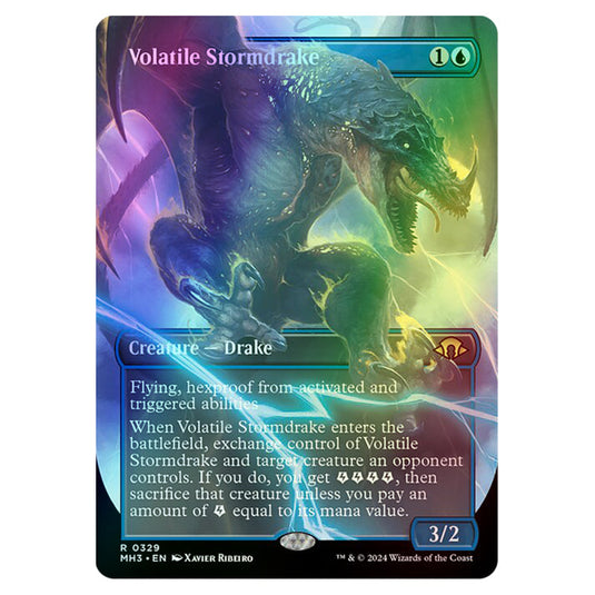 Magic The Gathering - Modern Horizons 3 - Volatile Stormdrake - 0329 (Foil)