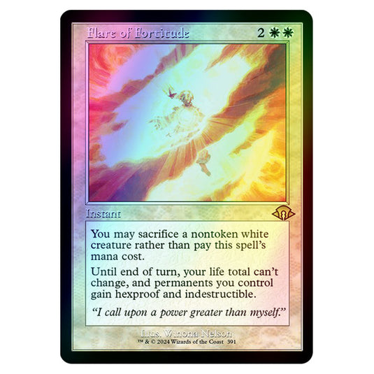 Magic The Gathering - Modern Horizons 3 - Flare of Fortitude ('97 Classic Print) - 0391 (Foil)