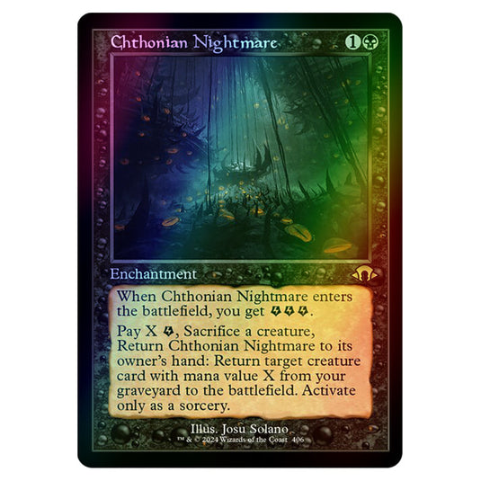 Magic The Gathering - Modern Horizons 3 - Chthonian Nightmare ('97 Classic Print) - 0406 (Foil)