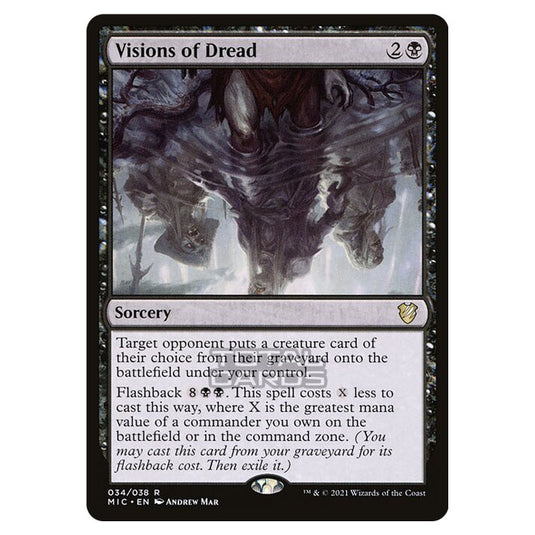 Magic The Gathering - Innistrad - Midnight Hunt - Commander - Visions of Dread - 34/38