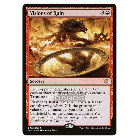 Magic The Gathering - Innistrad - Midnight Hunt - Commander - Visions of Ruin - 36/38