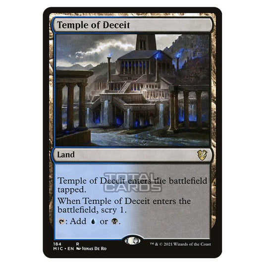 Magic The Gathering - Innistrad - Midnight Hunt - Commander - Temple of Deceit - 184/38