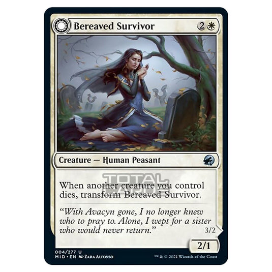 Magic The Gathering - Innistrad - Midnight Hunt - Bereaved Survivor // Dauntless Avenger - 4/277