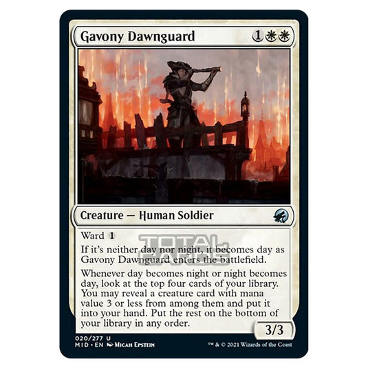 Magic The Gathering - Innistrad - Midnight Hunt - Gavony Dawnguard - 20/277
