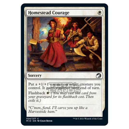 Magic The Gathering - Innistrad - Midnight Hunt - Homestead Courage - 24/277