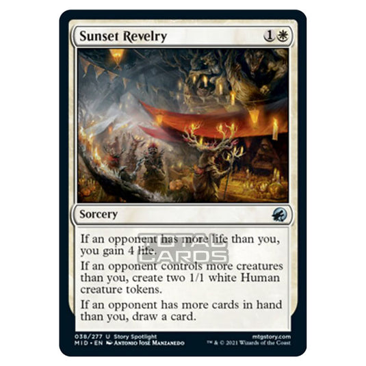 Magic The Gathering - Innistrad - Midnight Hunt - Sunset Revelry - 38/277