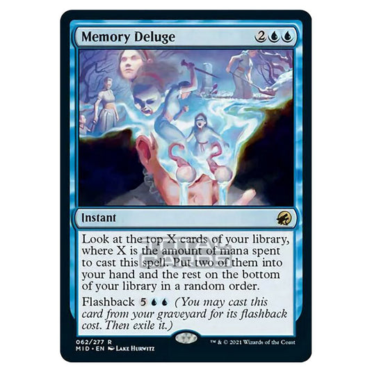 Magic The Gathering - Innistrad - Midnight Hunt - Memory Deluge - 62/277