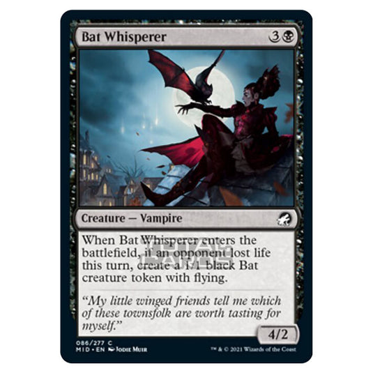 Magic The Gathering - Innistrad - Midnight Hunt - Bat Whisperer - 86/277