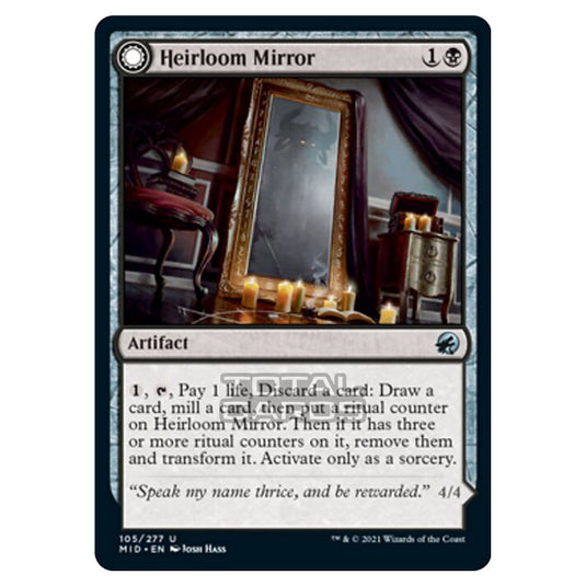 Magic The Gathering - Innistrad - Midnight Hunt - Heirloom Mirror // Inherited Fiend - 105/277