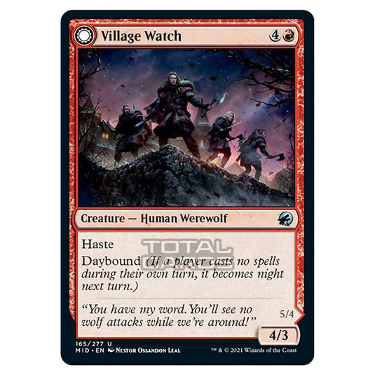 Magic The Gathering - Innistrad - Midnight Hunt - Village Watch // Village Reavers - 165/277