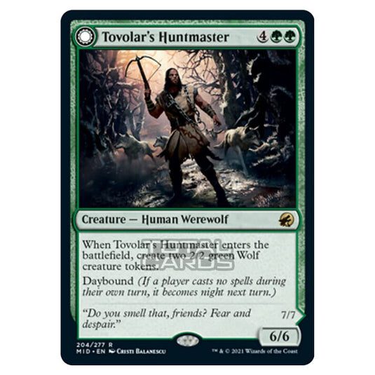 Magic The Gathering - Innistrad - Midnight Hunt - Tovolar's Huntmaster // Tovolar's Packleader - 204/277