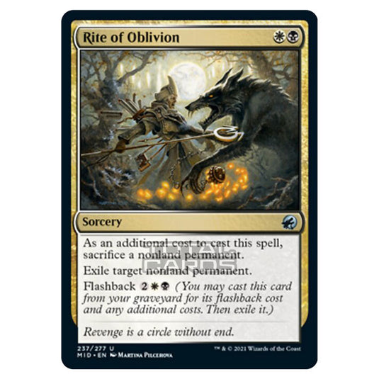 Magic The Gathering - Innistrad - Midnight Hunt - Rite of Oblivion - 237/277