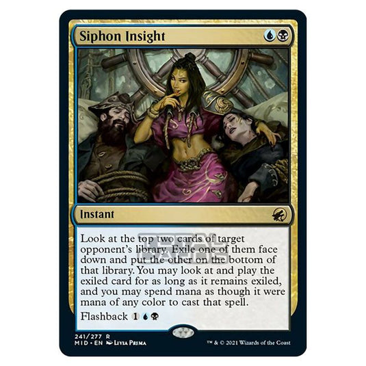 Magic The Gathering - Innistrad - Midnight Hunt - Siphon Insight - 241/277