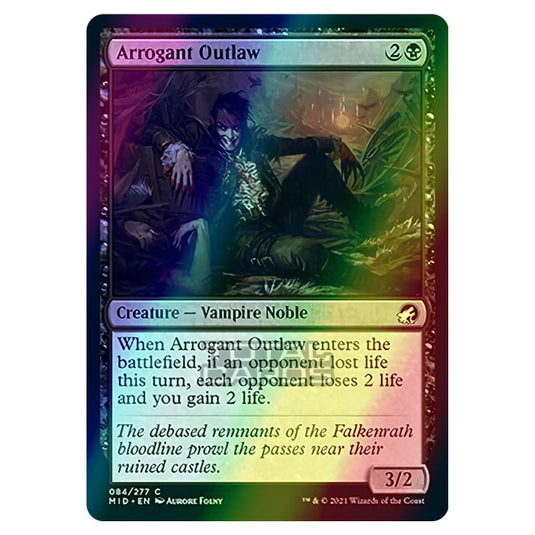Magic The Gathering - Innistrad - Midnight Hunt - Arrogant Outlaw - 84/277 (Foil)