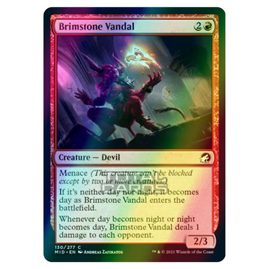 Magic The Gathering - Innistrad - Midnight Hunt - Brimstone Vandal - 130/277 (Foil)