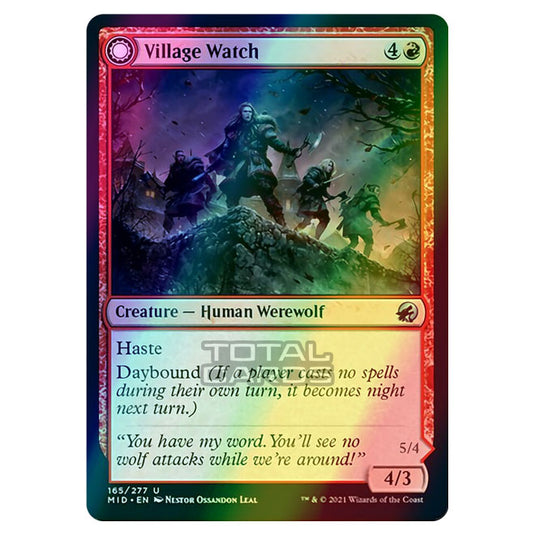 Magic The Gathering - Innistrad - Midnight Hunt - Village Watch // Village Reavers - 165/277 (Foil)