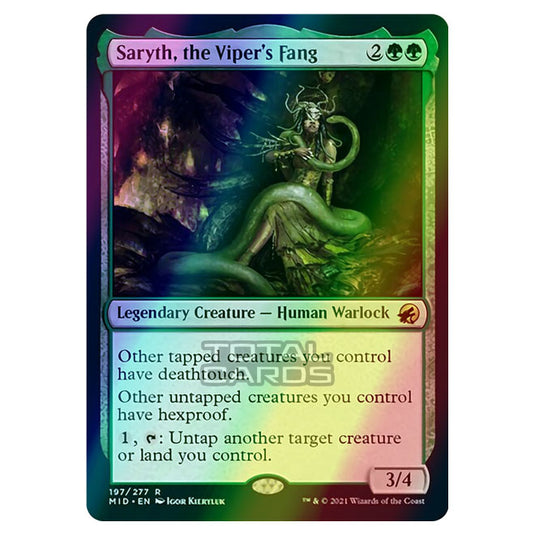 Magic The Gathering - Innistrad - Midnight Hunt - Saryth, the Viper's Fang - 197/277 (Foil)