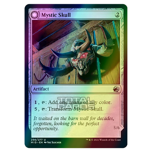Magic The Gathering - Innistrad - Midnight Hunt - Mystic Skull // Mystic Monstrosity - 256/277 (Foil)