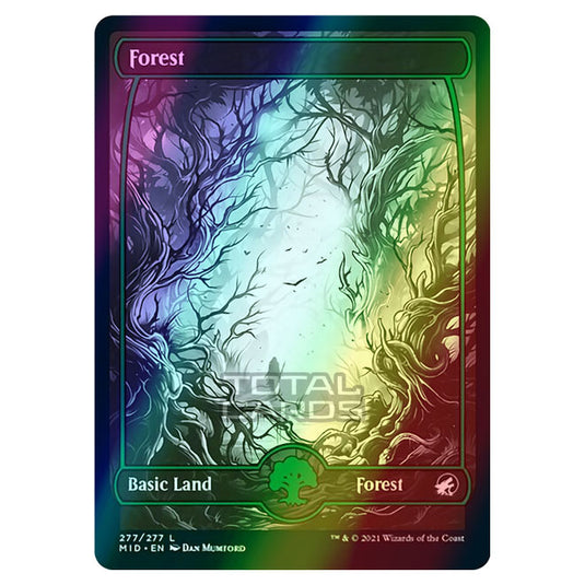 Magic The Gathering - Innistrad - Midnight Hunt - Forest - 277/277 (Foil)