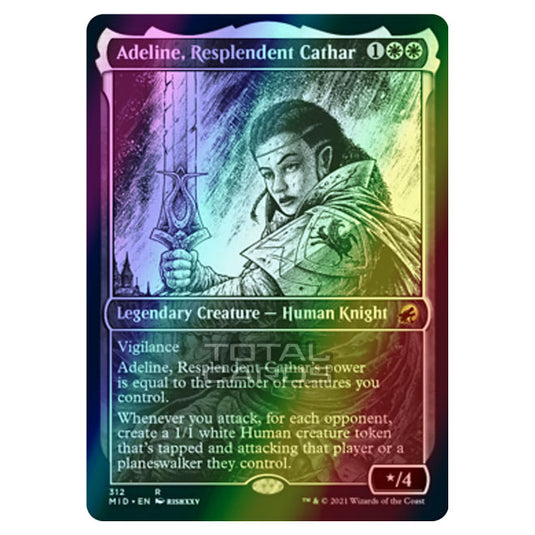 Magic The Gathering - Innistrad - Midnight Hunt - Adeline, Resplendent Cathar - 312/277 (Foil)