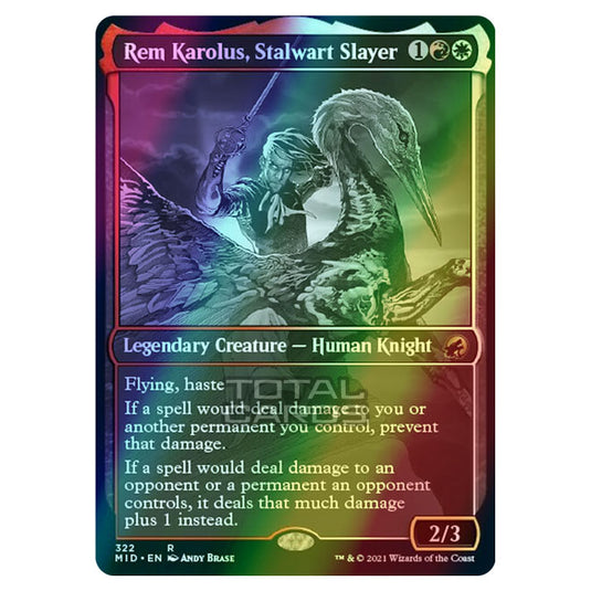 Magic The Gathering - Innistrad - Midnight Hunt - Rem Karolus, Stalwart Slayer - 322/277 (Foil)