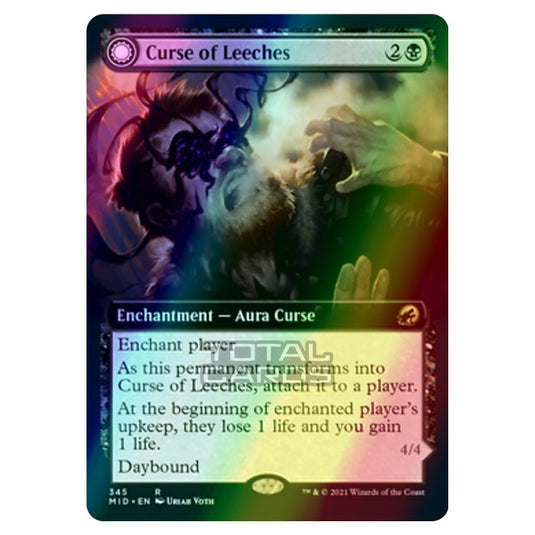 Magic The Gathering - Innistrad - Midnight Hunt - Curse of Leeches // Leeching Lurker - 345/277 (Foil)