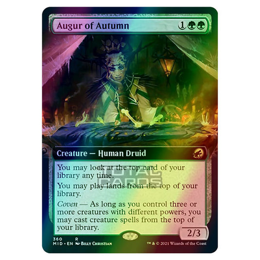 Magic The Gathering - Innistrad - Midnight Hunt - Augur of Autumn - 360/277 (Foil)