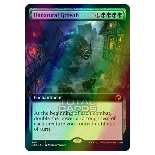 Magic The Gathering - Innistrad - Midnight Hunt - Unnatural Growth - 365/277 (Foil)
