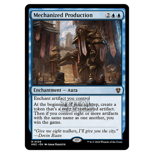 Magic The Gathering - Murders at Karlov Manor - Commander - Mechanized Production - 0109