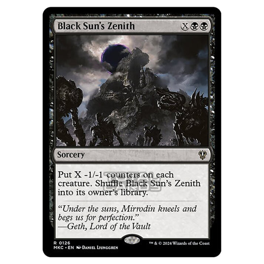 Magic The Gathering - Murders at Karlov Manor - Commander - Black Sun's Zenith - 0126