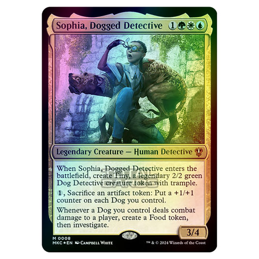 Magic The Gathering - Murders at Karlov Manor - Commander - Sophia, Dogged Detective - 0008 (Foil)