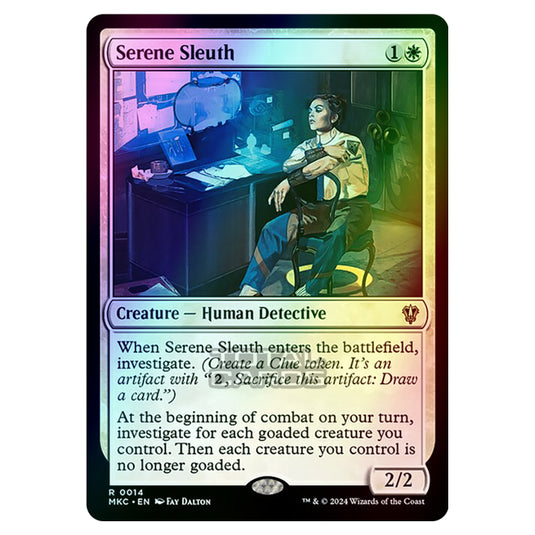 Magic The Gathering - Murders at Karlov Manor - Commander - Serene Sleuth - 0014 (Foil)